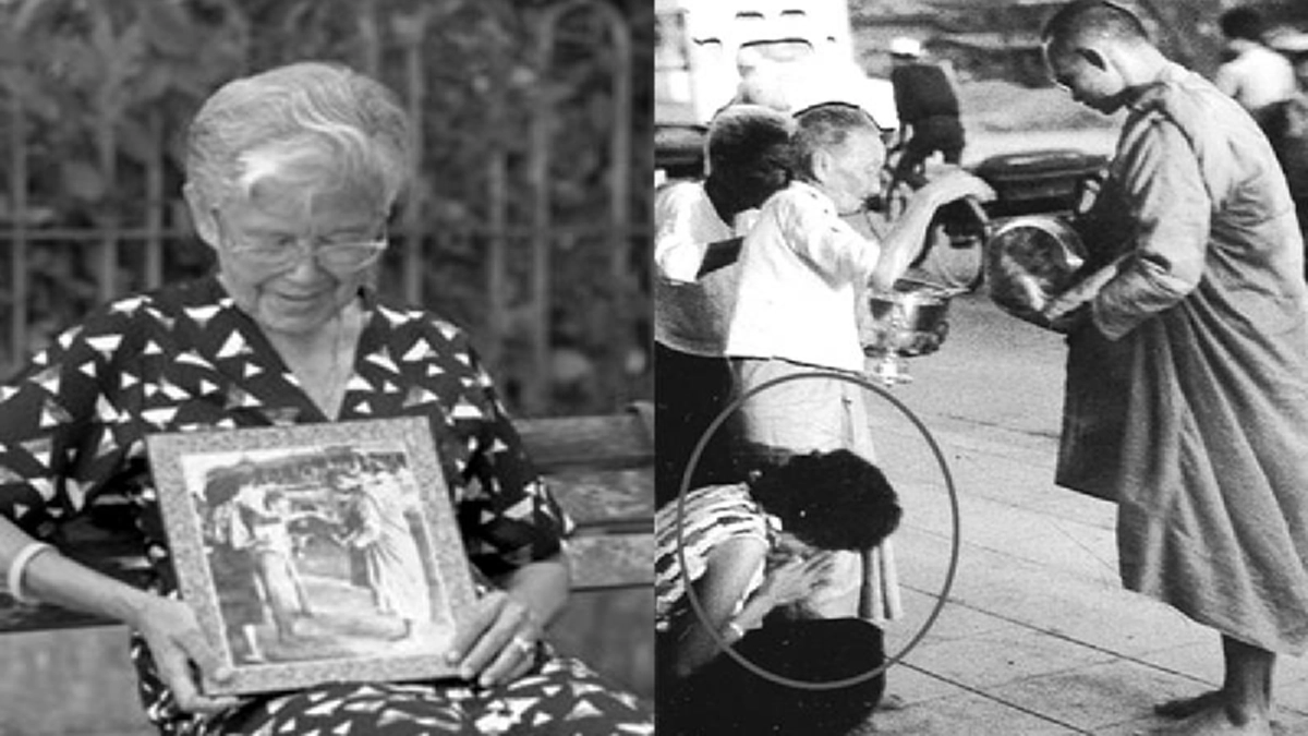 เจอตัวแล้ว..บุคคลในภาพประวัติศาสตร์ คุณยายสุมน ผู้มีโอกาสได้ใส่บาตรพระ "ภูมิพโลภิกขุ"เผยนาทีตราตรึงใจที่ต้องจารึกไว้ชั่วชีวิต.