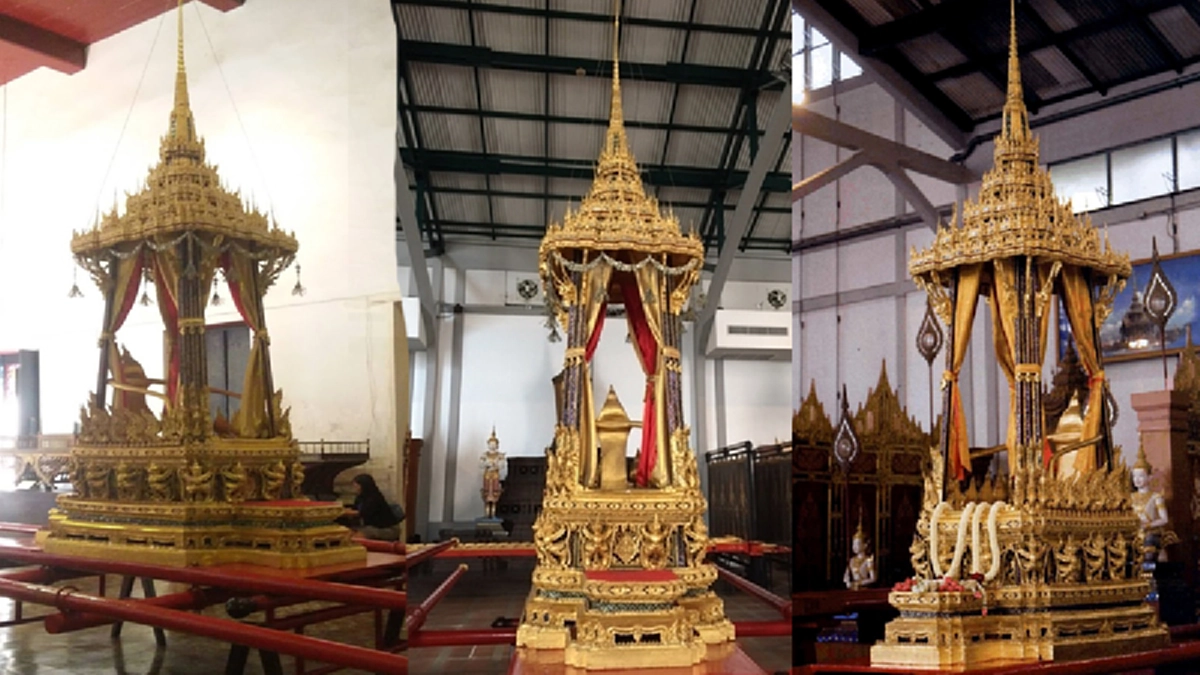 นับถอยหลังด้วยหัวใจสลาย อีก๓๘ วัน ถวายพระเพลิง  อัญเชิญพระที่นั่งราเชนทรยานและพระที่นั่งราเชนทรยานน้อย ส่งมอบพิพิธภัณฑ์สถานแห่งชาติฯ