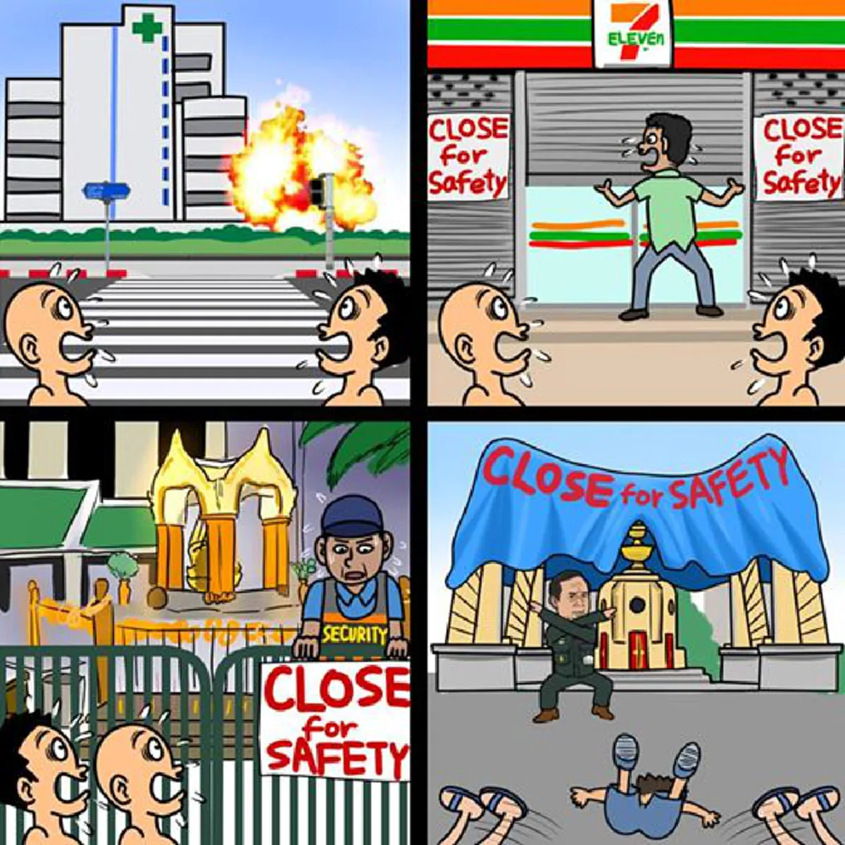 จุกอกแทบพูดไม่ออก!! แต่มันคือความจริง?? 10 ภาพ ที่ต่างประเทศ ล้อเลียนสังคมไทย..เห็นแล้วเศร้าใจ?? หรือประเทศเรากำลังถดถอย!! (ชมภาพ)