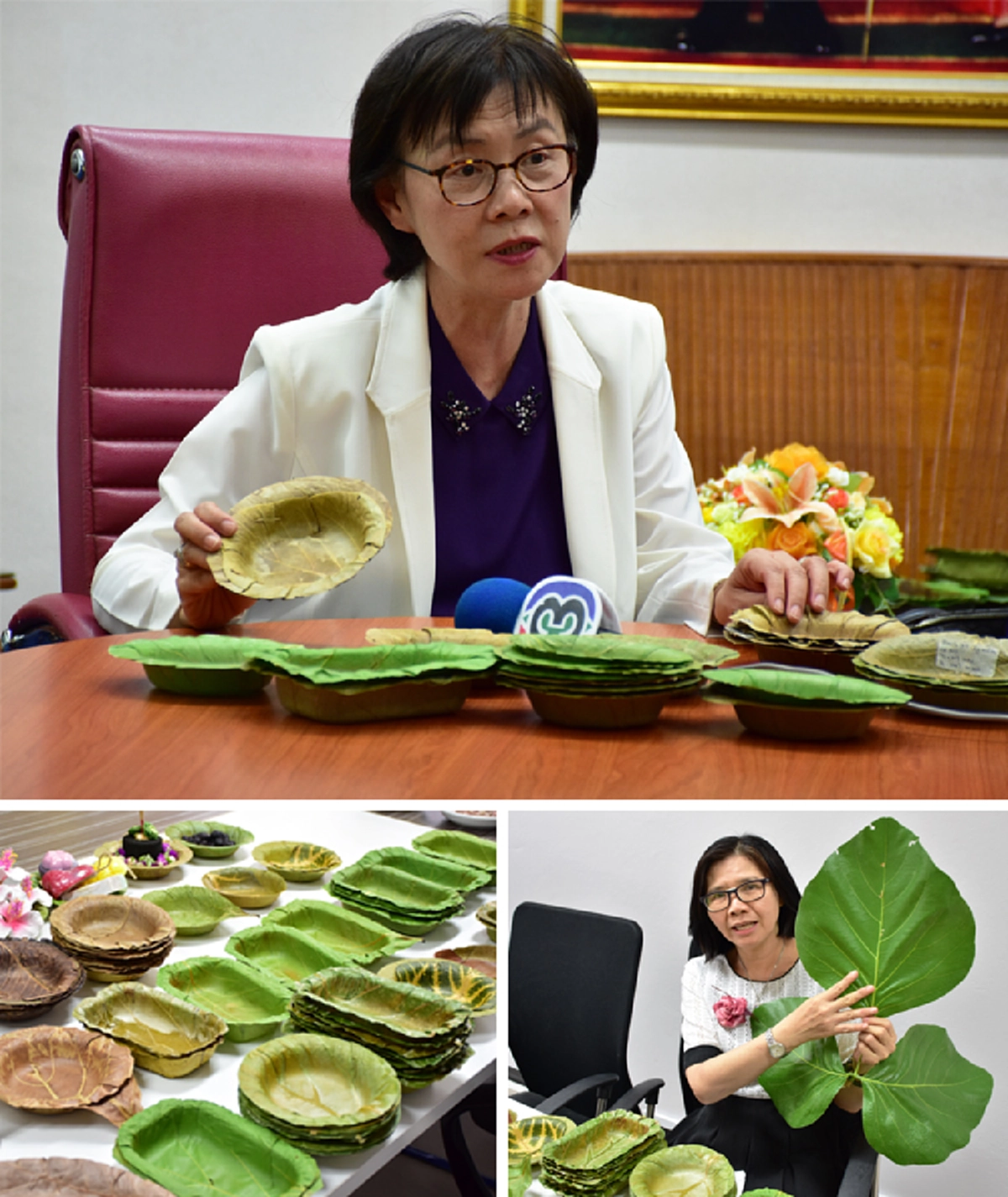 สุดยอด!! ม.นเรศวรทำ"ภาชนะจากใบไม้" ทดแทนโฟมดีต่อสุขภาพแถมช่วยลดโลกร้อน!! เจ้าของงานวิจัย เผย!ตามรอยแนวคิดปรัชญาเศรษฐกิจพอเพียงของในหลวงร.๙