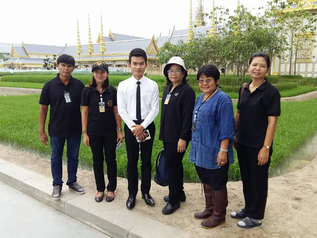 ทีนิวส์ลงพื้นที่แปลงนาเลข ๙ กลางท้องสนามหลวง ถือเป็นภูมิสถาปัตยกรรมประกอบพระเมรุมาศ ที่สะท้อนพระอัจฉริยภาพด้านการเกษตรในหลวงรัชกาลที่ ๙