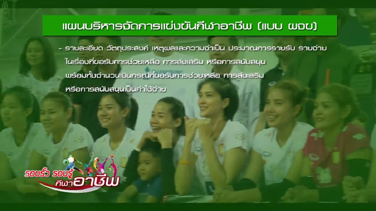 ตอนที่ 20 การขอรับความช่วยเหลือ ส่งเสริม สนับสนุน ของผู้จัดการแข่งขันกีฬาอาชีพ