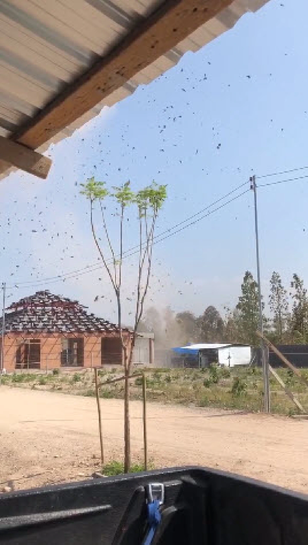 นาทีระทึก "พายุฤดูร้อน" หมุนแรงเป็นเกลียวคลื่น คล้าย "พายุเฮอริเคน" ที่เชียงใหม่