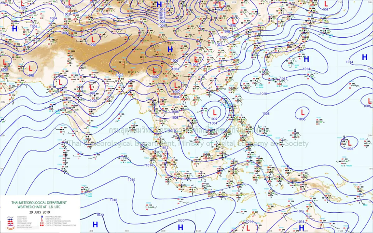 กรมอุตุฯเตือนทั่วไทยฝนตกหนัก 30 ก.ค.- 4 ส.ค. เตรียมรับมือมรสุมถล่ม