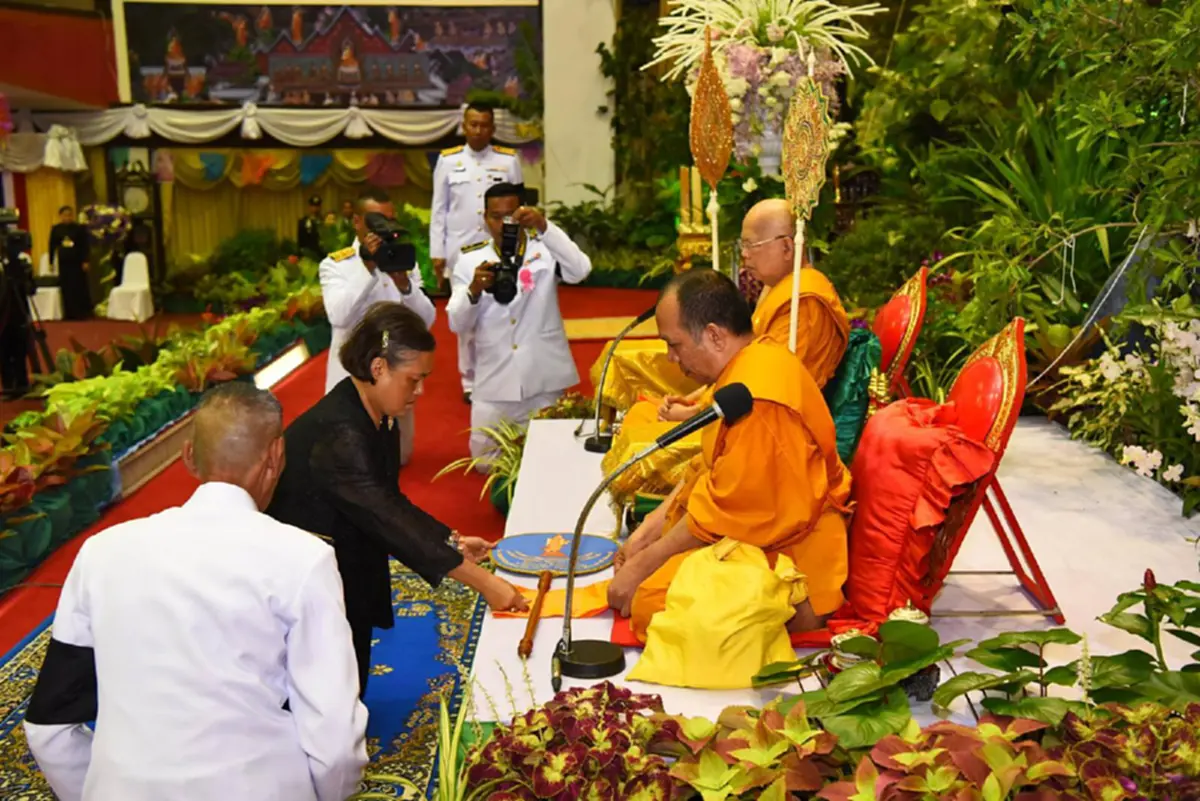 สมเด็จพระเทพฯ เสด็จพระราชดำเนินสดับพระธรรมเทศนามหาชาติ และทรงเป็นประธานกัณฑ์เทศน์มหาชาติเวสสันดรชาดก กัณฑ์ทานกัณฑ์ ๒๐๙ พระคาถา