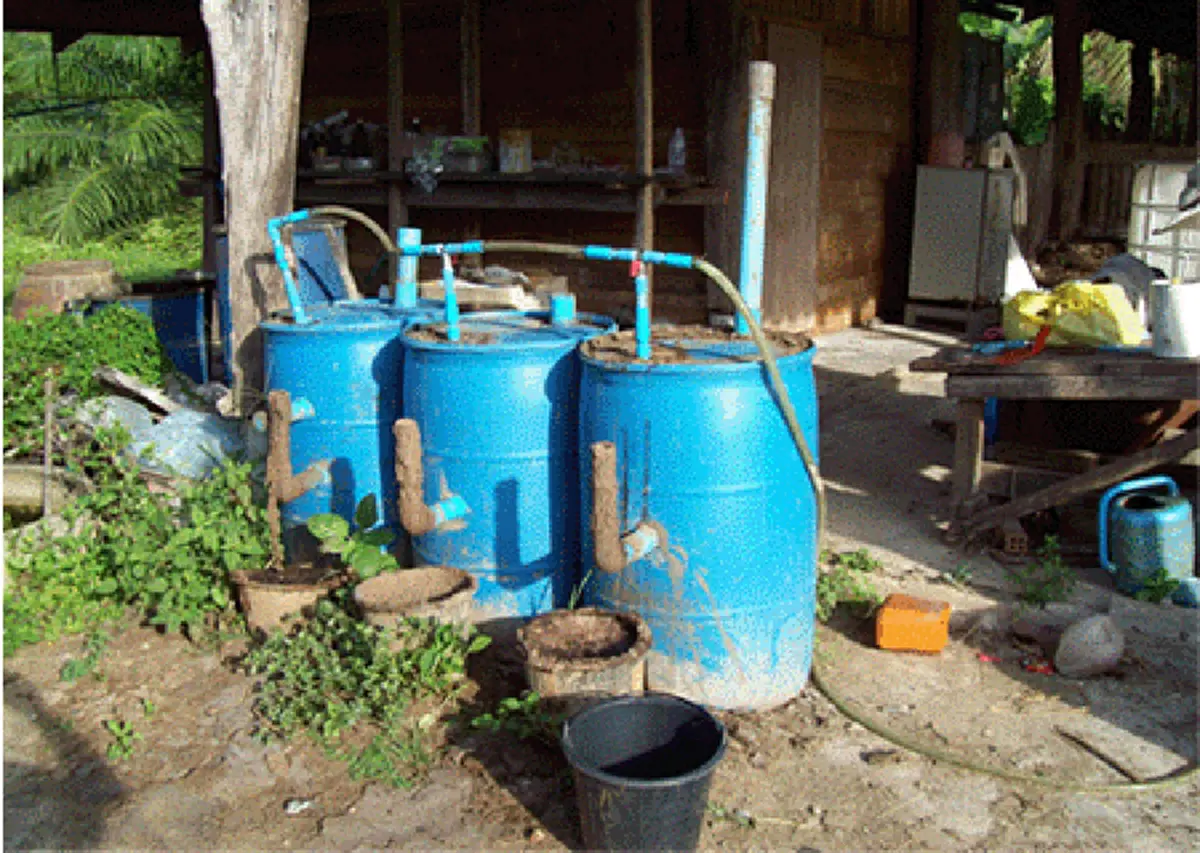 การทำแก๊สชีวภาพที่ทำให้เกิดแก๊สจากมูลสัตว์ใช้ในภาคครัวเรือนกดแชร์