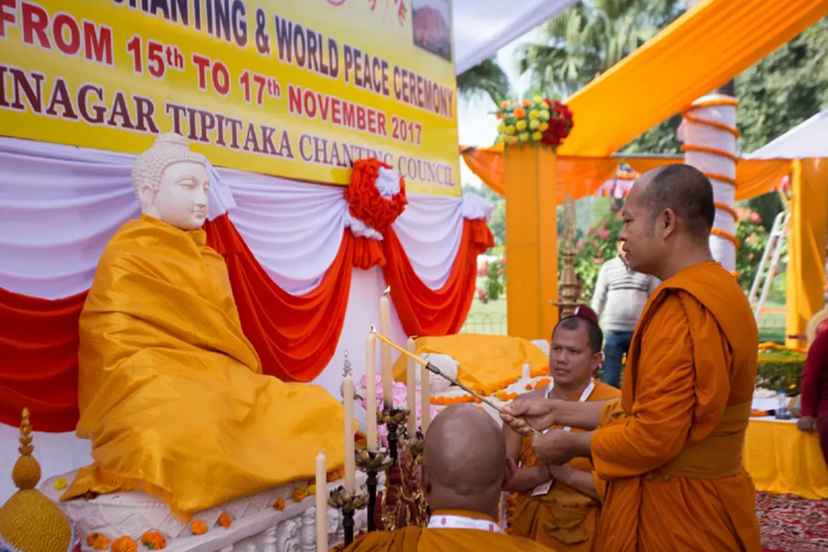 น้อมกราบสาธุ! เปิดงานสาธยายพระไตรปิฎกนานาชาติ ครั้งที่ ๒ ที่เมืองกุสินารา ณ ประเทศอินเดีย สถานที่ปรินิพพานของพระสัมมาสัมพุทธเจ้า