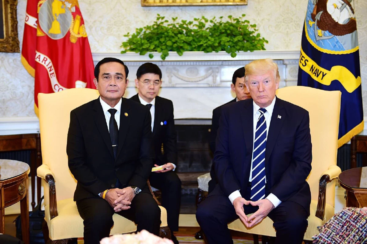 ประยุทธ์โวผู้นำอาเซี่ยนคนที่ 3  “บินพบทรัมป์เยือนทำเนียบขาว”   ตีปี๊บหนีบธุรกิจยักษ์ใหญ่ 30 รายของไทยขยายโอกาสต่อยอดธุรกิจกับสหรัฐฯ