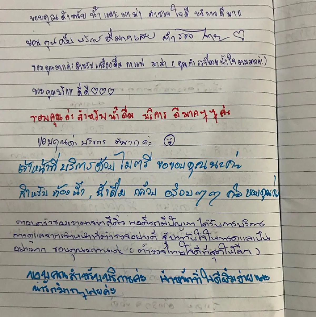 ตร.น้ำดีขอแค่นี้ก็ดีใจหายแล้ว!!! สารวัตรทางหลวงปลื้มสุดๆ เห็นข้อความปชช.เล่าความรู้สึก ผ่านสมุดบันทึกความพึงพอใจดูแลบริการปีใหม่!? (คลิป)