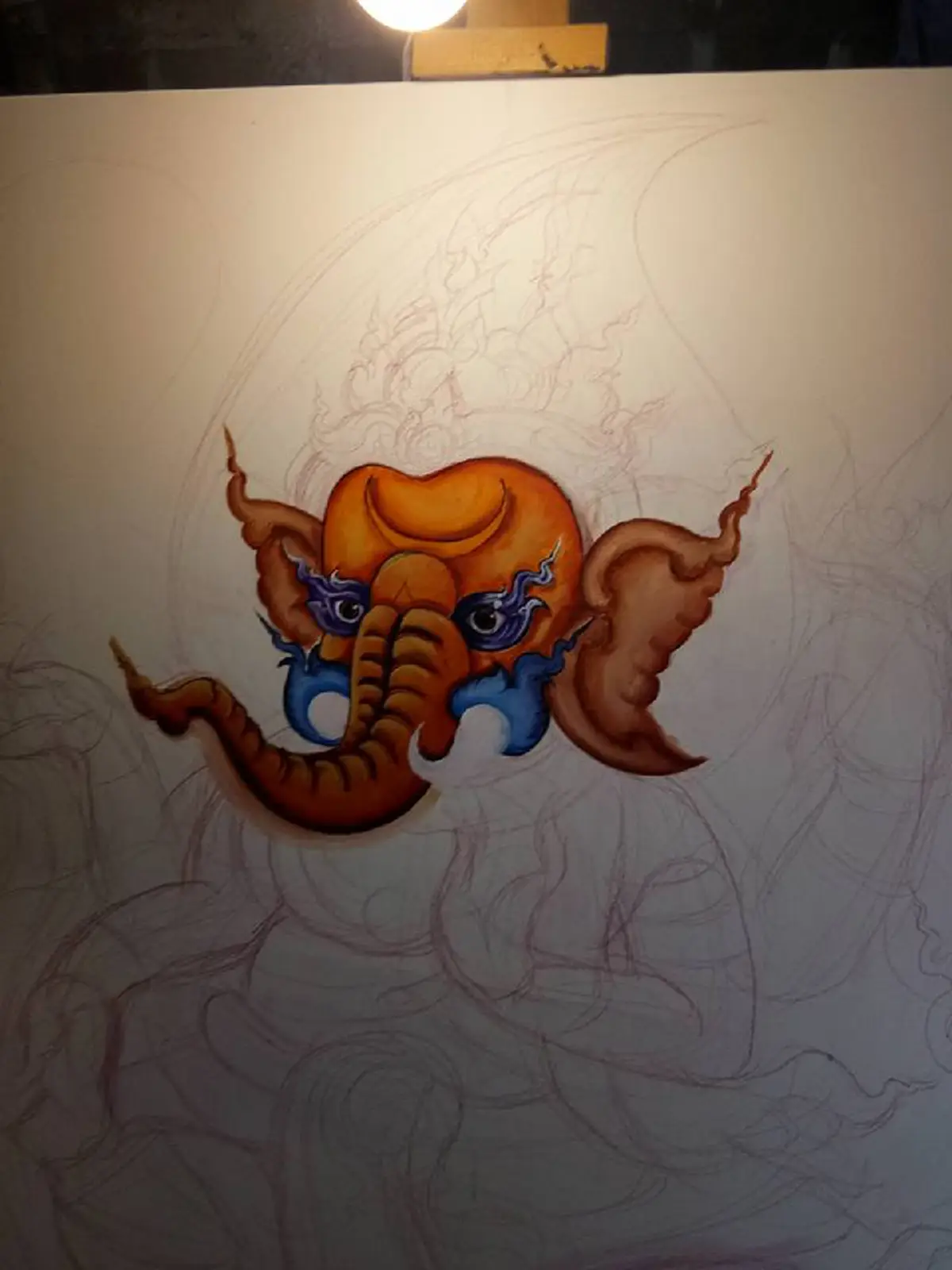 ชาวเน็ตสุดทึ่ง!! น้องต้นกล้า ศิลปินเด็กฝีมือขั้นเทพยืนวาดภาพพระพิฆเนศอยู่บริเวณตลาดนัด เผย! มีอาจารย์เฉลิมชัย เป็นไอดอล (มีคลิป)