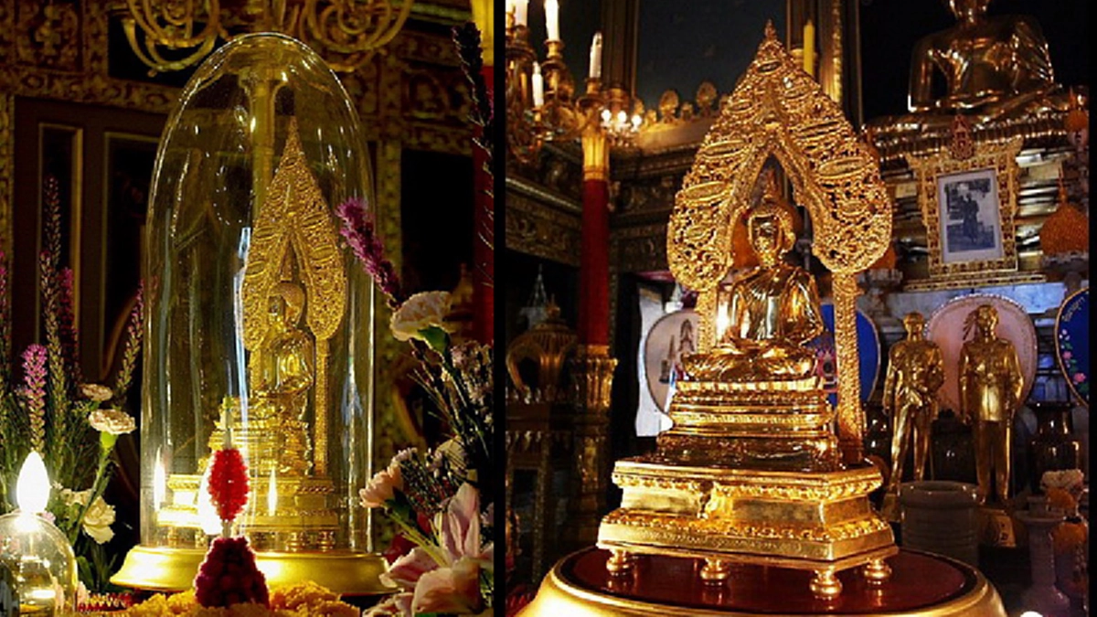 สาธุ!ฉลองพระราชศรัทธาในพระพุทธศาสนา พระเจ้าอยู่หัวรัชกาลที่ ๑๐ ถวายพุ่มบัวคู่เป็นพุทธบูชาแด่พระพุทธอังคีรส และถวายดอกไม้แด่สมเด็จพระสังฆราช
