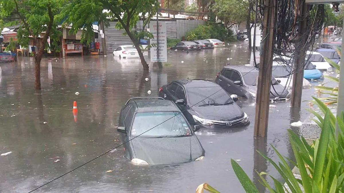 แทค ภรัณยู โพสต์ทำไมฝนตกน้ำท่วม