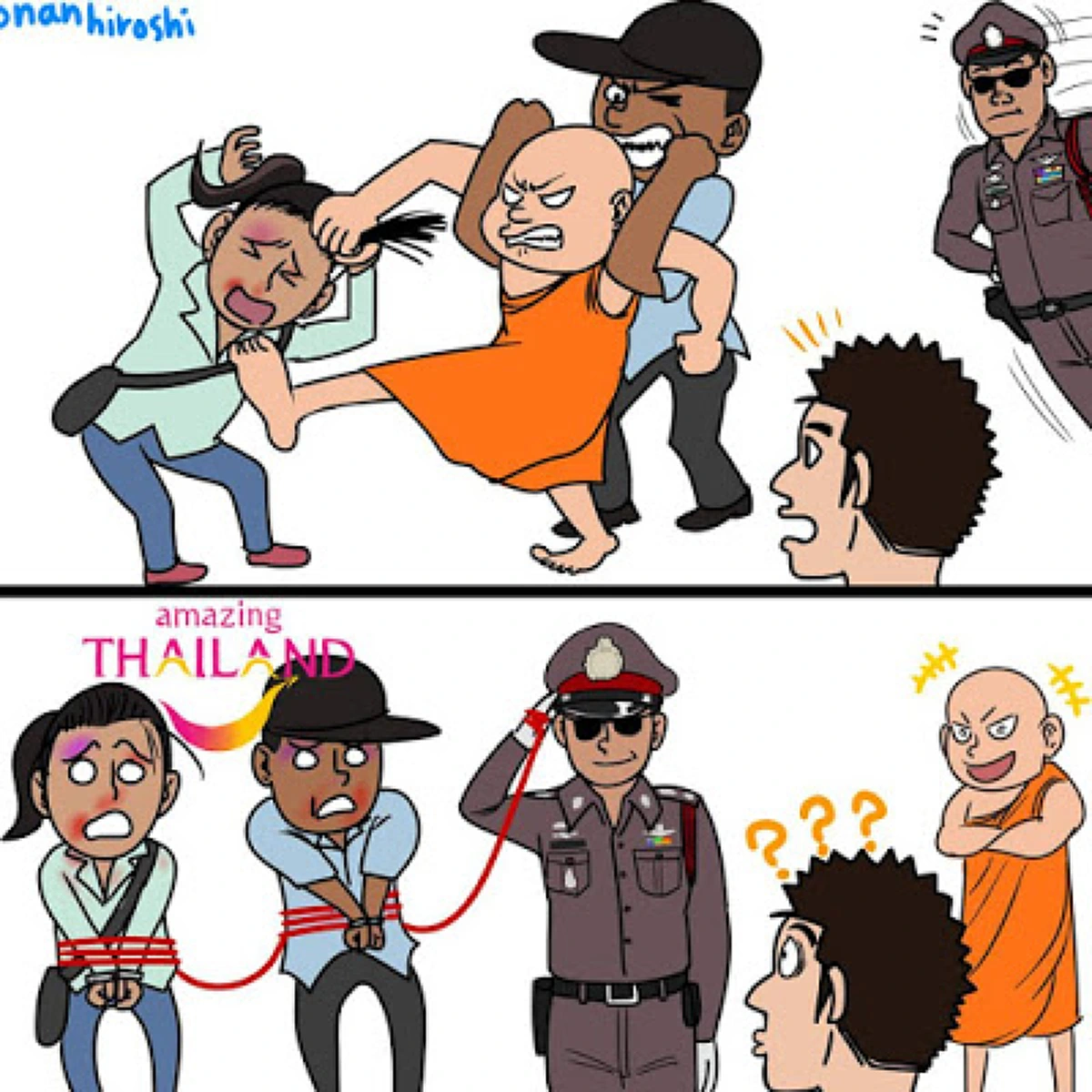 จุกอกแทบพูดไม่ออก!! แต่มันคือความจริง?? 10 ภาพ ที่ต่างประเทศ ล้อเลียนสังคมไทย..เห็นแล้วเศร้าใจ?? หรือประเทศเรากำลังถดถอย!! (ชมภาพ)