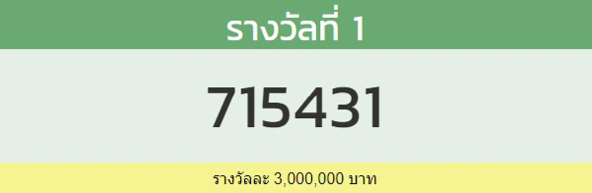 รางวัลที่ 1 
