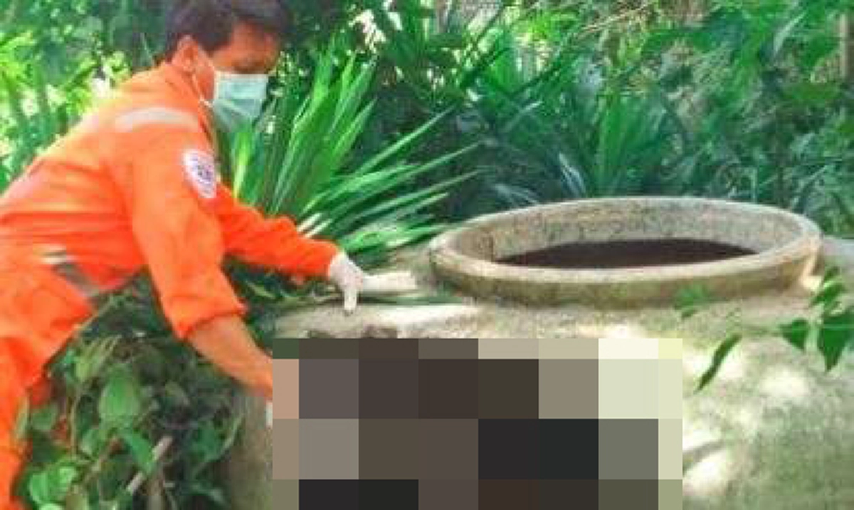 ปริศนา!? หนุ่มหายตัวจากบ้านหลายวัน สุดท้ายเจอร่างอยู่ในโอ่ง!