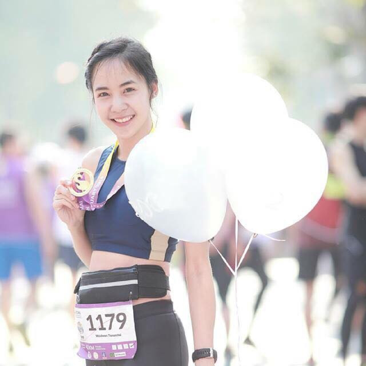 "น้องยิ้ม" สาวสวยผู้เอาชนะโรคซึมเศร้าด้วยการวิ่ง เคยทุบสถิติ 66 กม.