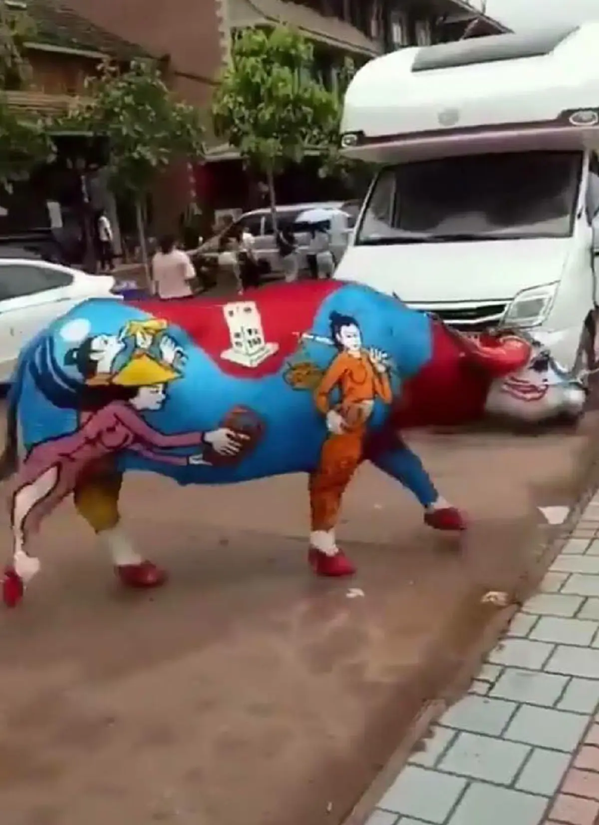 รู้จัก เทศกาล "ระบายสีควาย" จัดเป็นประจำทุกปีช่วงเทศกาลปีใหม่ในจีน (คลิป)