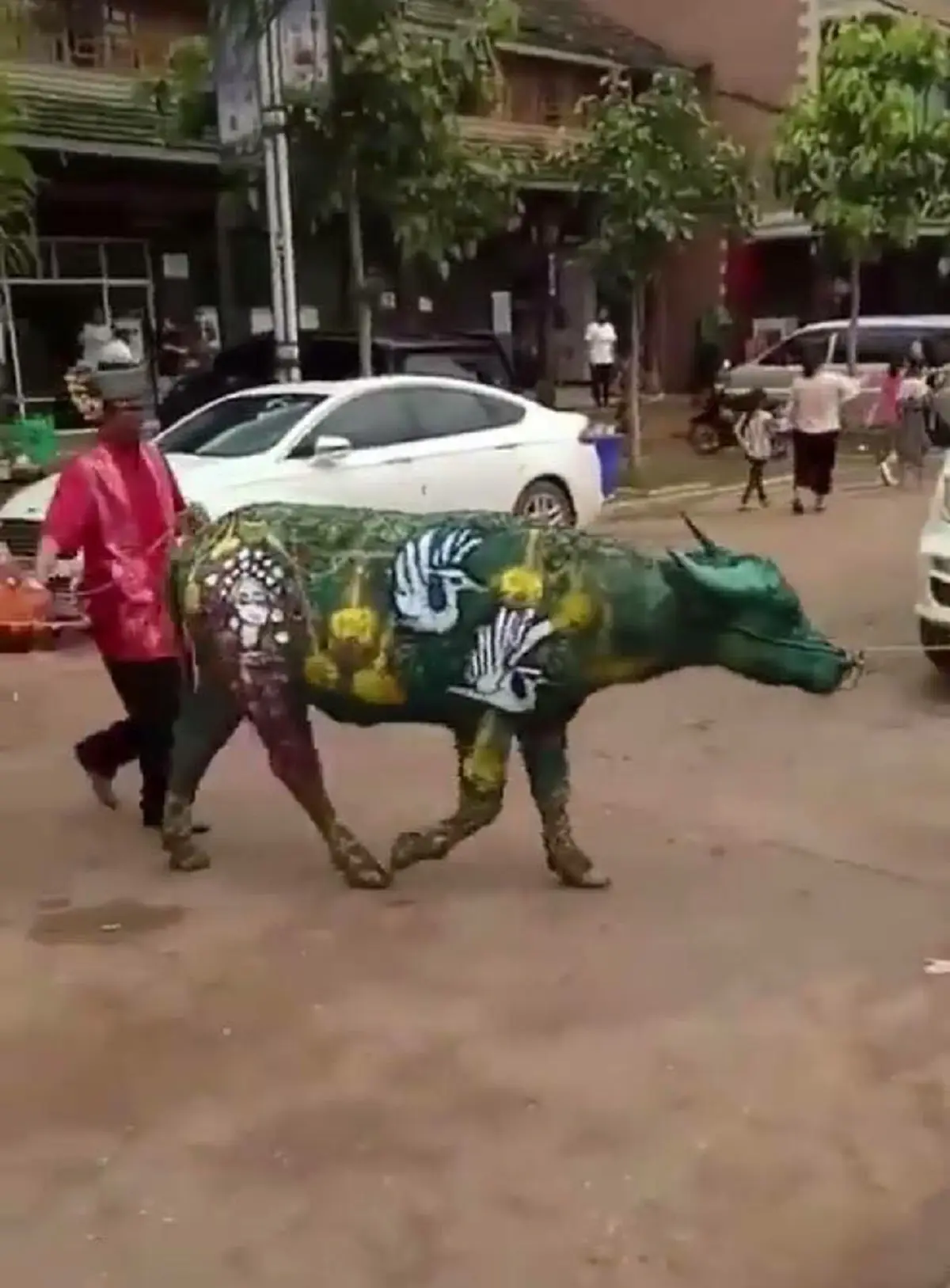 รู้จัก เทศกาล "ระบายสีควาย" จัดเป็นประจำทุกปีช่วงเทศกาลปีใหม่ในจีน (คลิป)