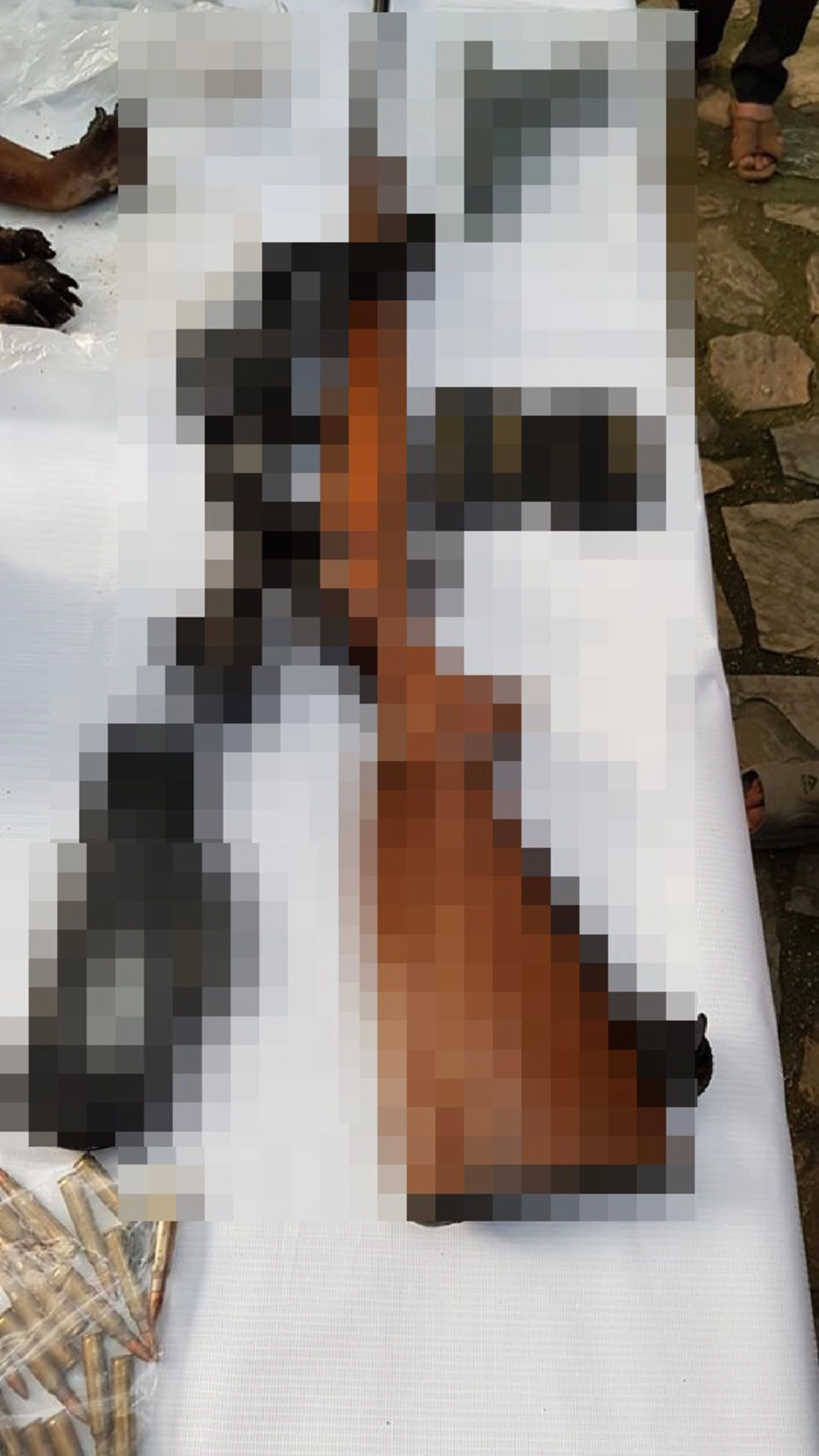 เปิดภาพล่าสุด! ปลัดอำเภอพาอส.ขนปืนไล่ล่าสัตว์ป่าไทรโยคของกลางอื้อ