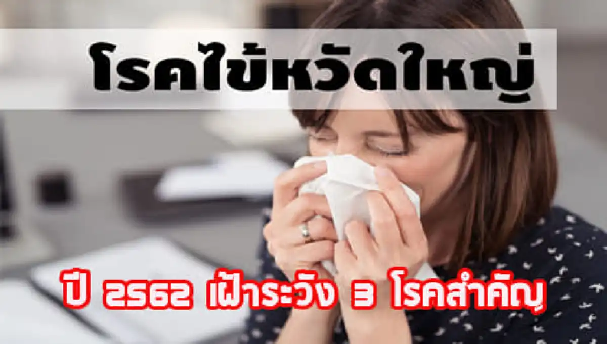 กรมควบคุมโรค เตือนปี 62 ต้องระวังโรคไข้หวัดใหญ่ โรคหัด และโรคไข้เลือดออก เป็นพิเศษ