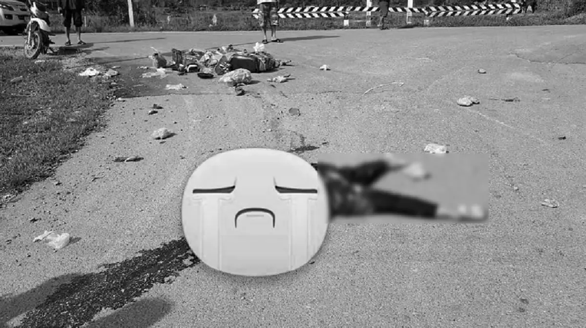 ช็อกสะเทือนใจทั้งถนน!! อุบัติเหตุรถ 10 ล้อชนกับรถจักรยานยนต์ เจ้าหน้าที่รีบเข้าช่วยเหลือ สภาพสุดเวทนา (ภาพ)