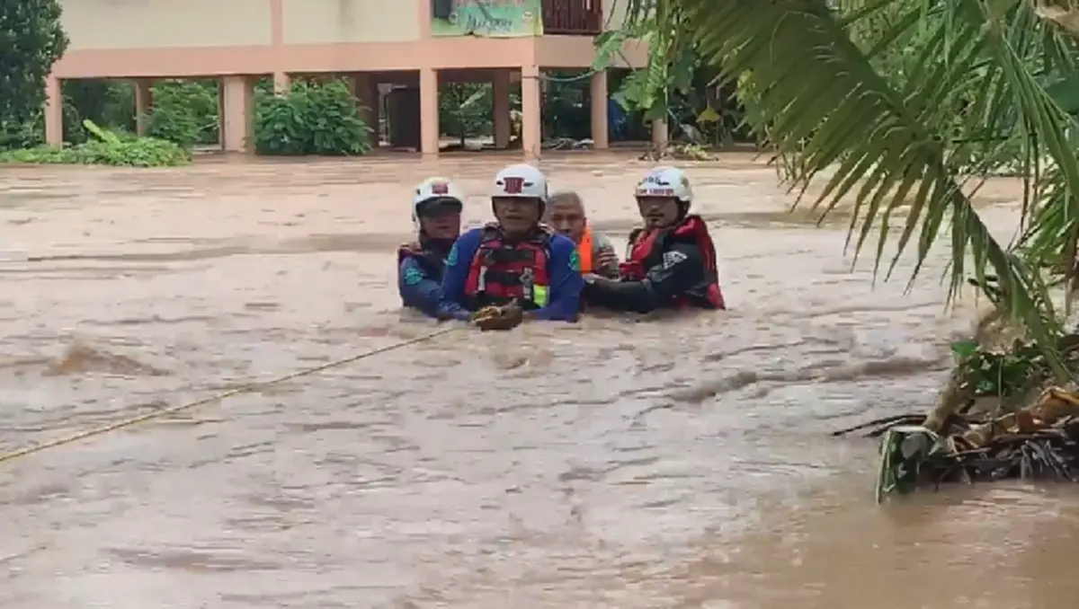 ฝนตกหนักมาอย่างต่อเนื่อง