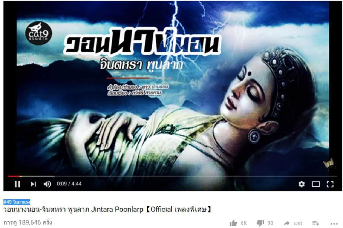 ลูกขอวิงวอนเจ้าแม่นางนอนเมตตา!!  "จินตหรา พูนลาภ" ส่งเพลง  "วอนนางนอน" เป็นขวัญกำลังใจถึง 13 ชีวิตทีมหมูป่า