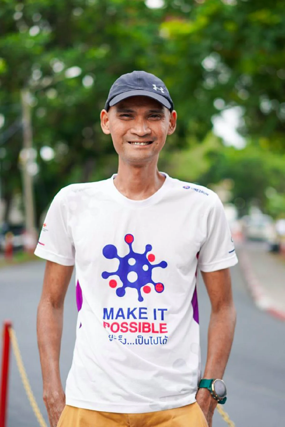 แซม นักวิ่งสู้โรคโพสต์ผลรักษามะเร็งล่าสุด