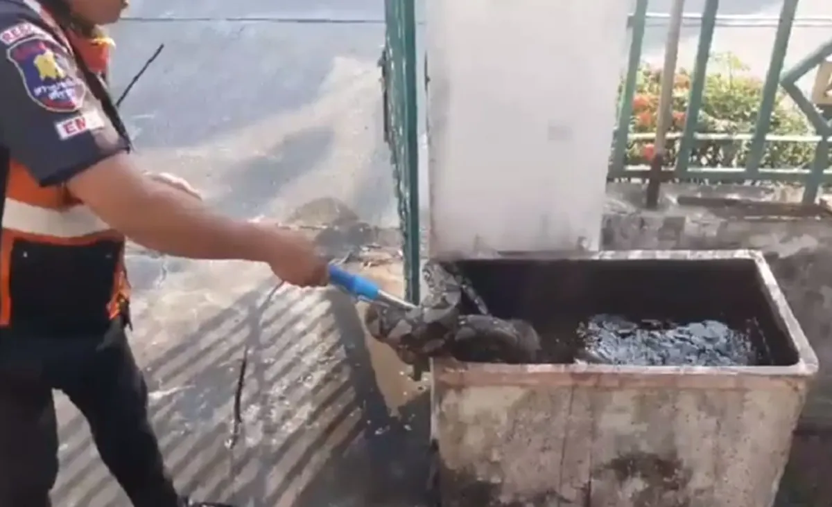 เผ่นเป็นป่าราบ! "ครูเกษียณ"เมืองชลฯ ให้อาหารปลาตามปกติ เห็นอะไรเเปลกๆผิดสังเกต?? มองชัดๆเเทบล้มทั้งยืน "งูเหลือม4เมตร โผล่หัวทักทาย!! (คลิป)