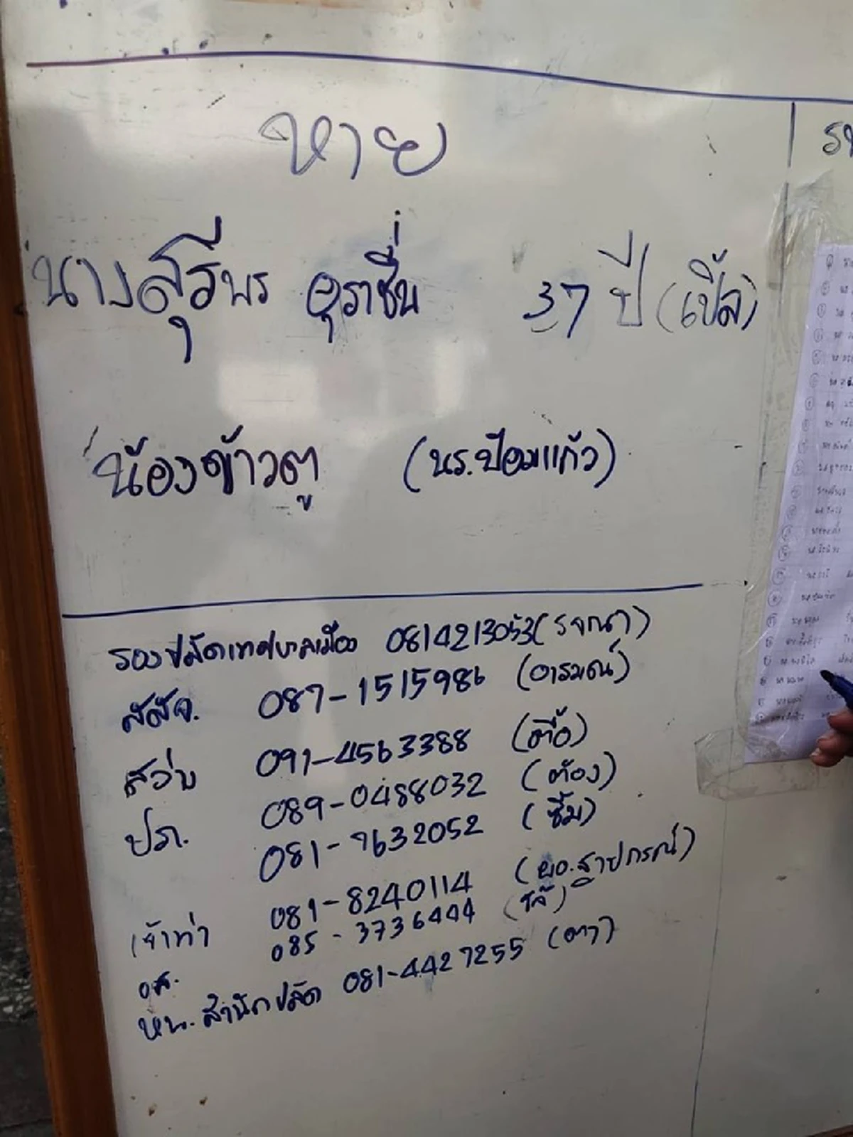 รายชื่อ ผู้สูญหาย อาคารทรุดตัวไสลด์ลงแม่น้ำแม่กลอง