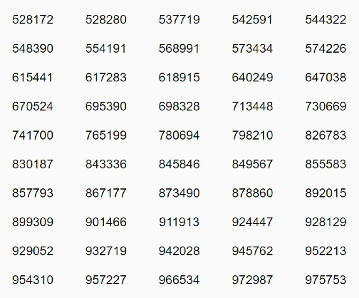 ผลรางวัลที่ 5 ต่อ