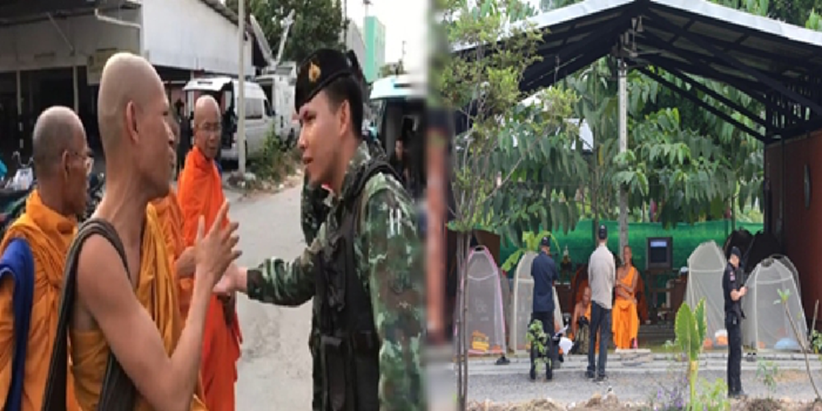 ตะลึง!!!สอบพระร่วมชุมนุมธรรมกายไร้ใบสุทธิอื้อ พบมาจากสมุทรปราการ ทหารค้นตู้คอนเทนเนอร์หวั่นซ่องสุมกำลัง ขณะแชร์ว่อนภาพชายแต่งพระศีรษะโล้น???