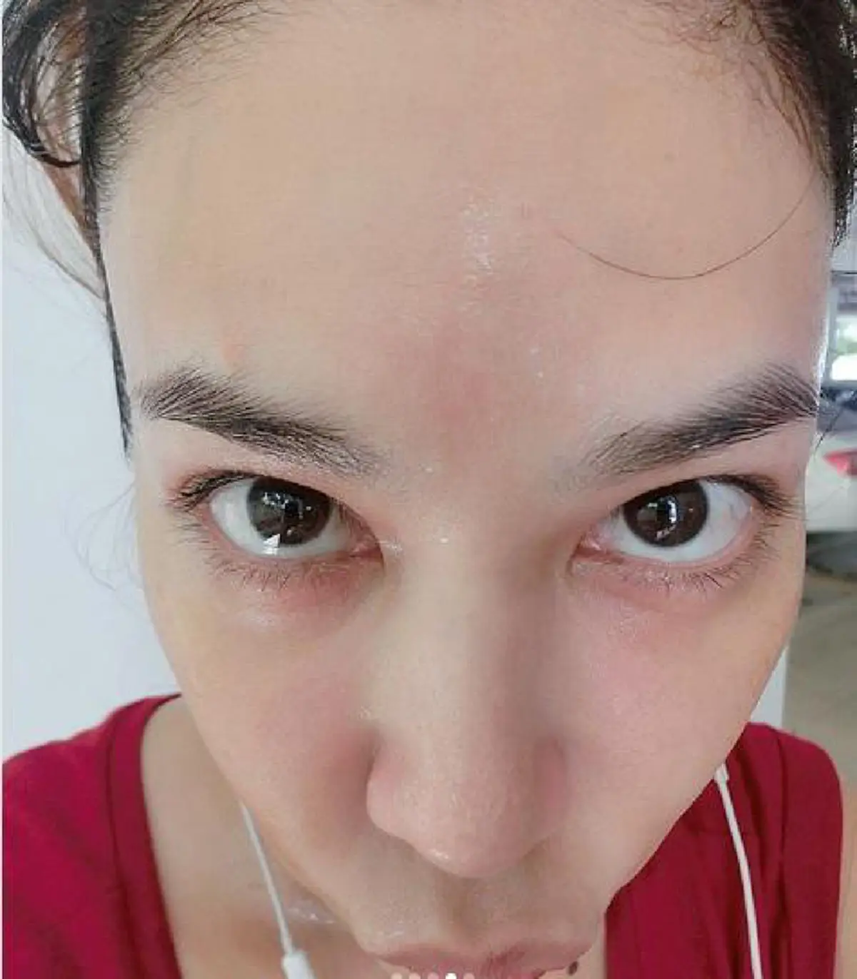 อื้อหือ!!! ส่องภาพ "ตอง ภัครมัย" เซลฟี่ร่างชุ่มเหงื่อ แต่ทำชาวเน็ตโฟกัสผิดจุด บอกเลยเซ็กซี่ไม่เบา!!? (ชมภาพ)