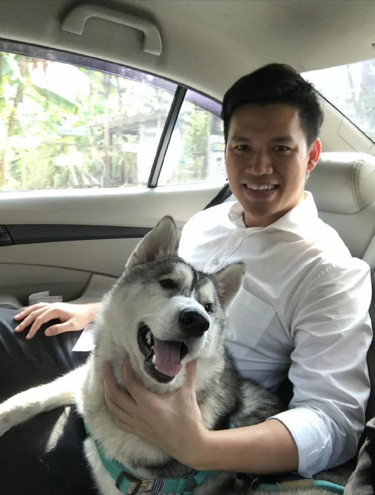 เจ้าสไมล์ สุนัขไซบีเรียน กับเจ้าของ