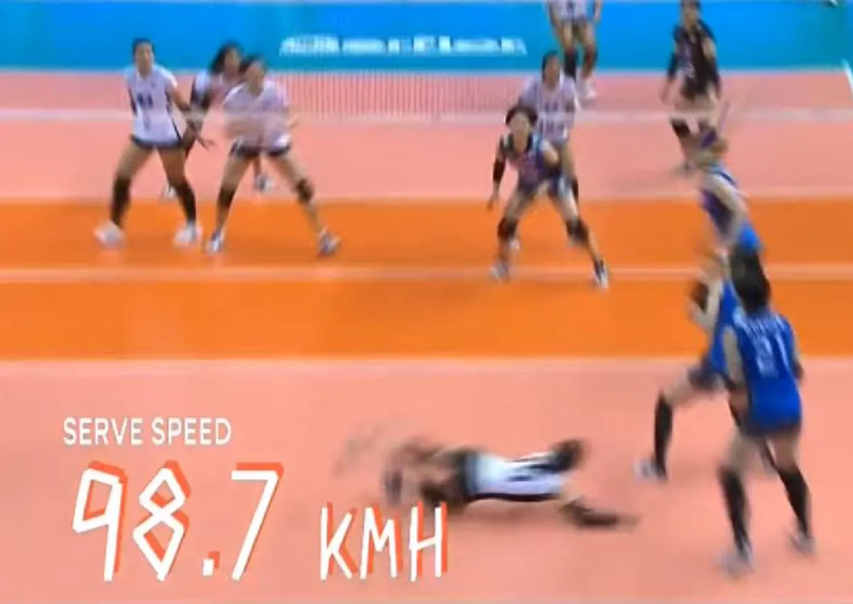 หลบหน่อย.."เเม่อร"มา!! "อรอุมา" จัดหนัก"กระโดดเสิร์ฟ"สุดโหด..ทรงพลังเกือบ100กม./ชม.พุ่งเป็นจรวด!! ทำ"ตบสาวยุ่น" ยืนอึ้งทั้งทีม!! (มีคลิป)