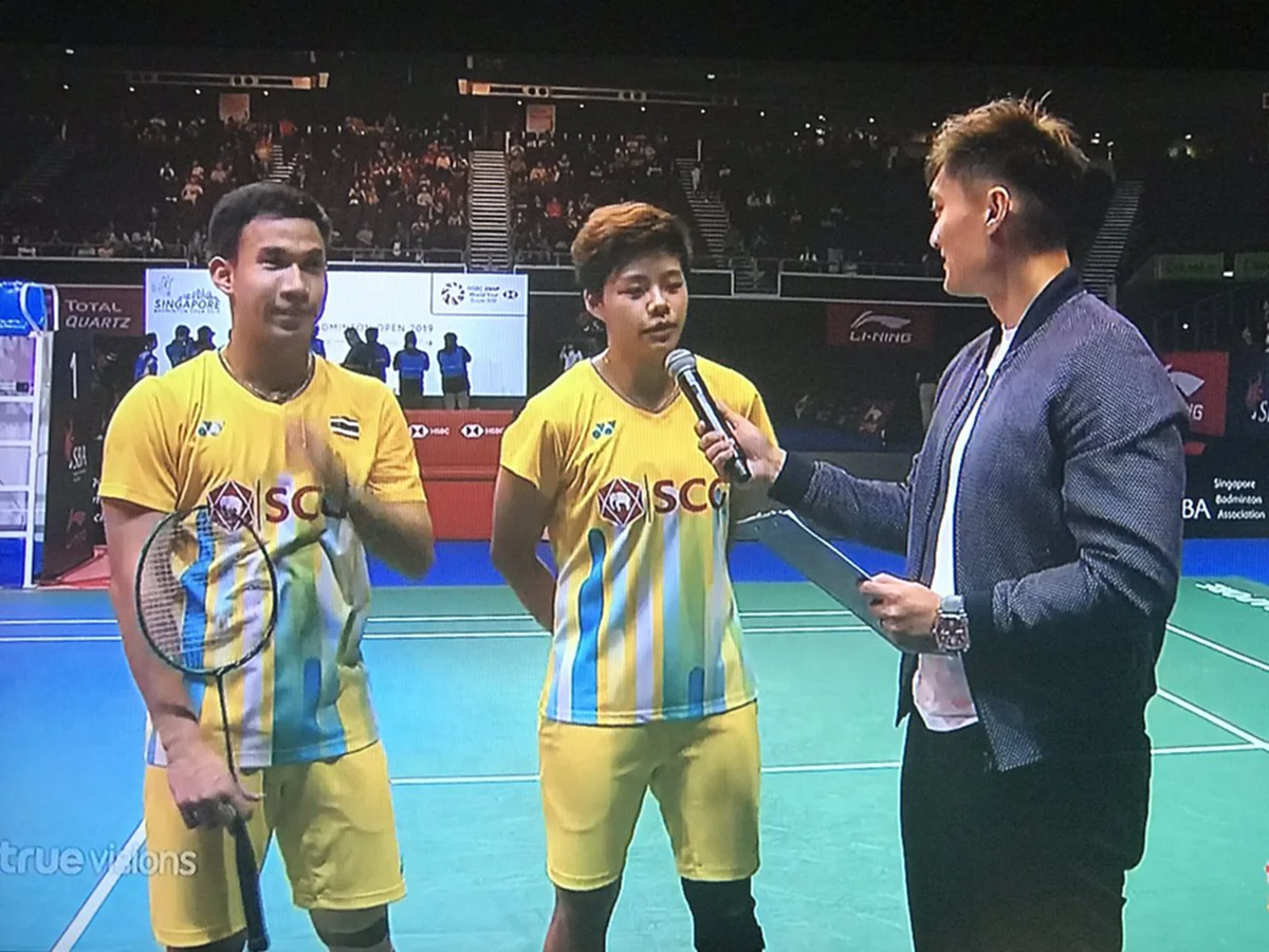 ชมฟอร์มสุดยอด บาส-ปอป้อ คว้าแชมป์แบดคู่ผสม สิงคโปร์โอเพ่น 2019