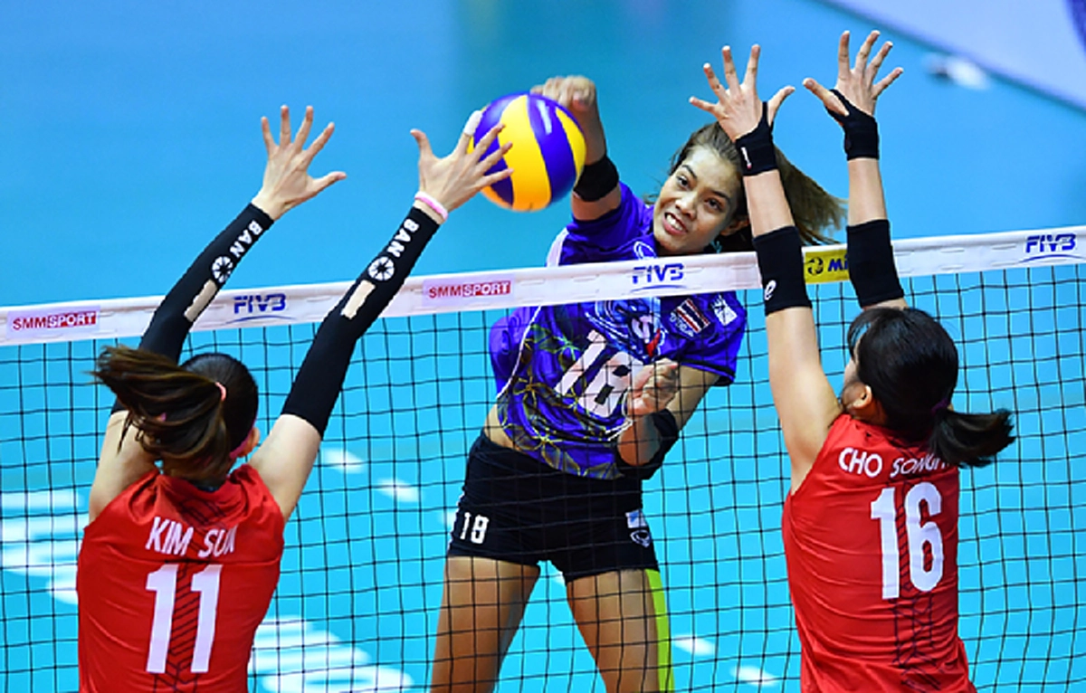 "ปลื้มจิตร์" ทำแต้มสูงสุดส่งท้ายเกมทีมชาติไทยพ่ายเกาหลีใต้ การแข่งขันวอลเลย์บอลหญิง ชิงแชมป์โลก 2018 รอบคัดเลือก