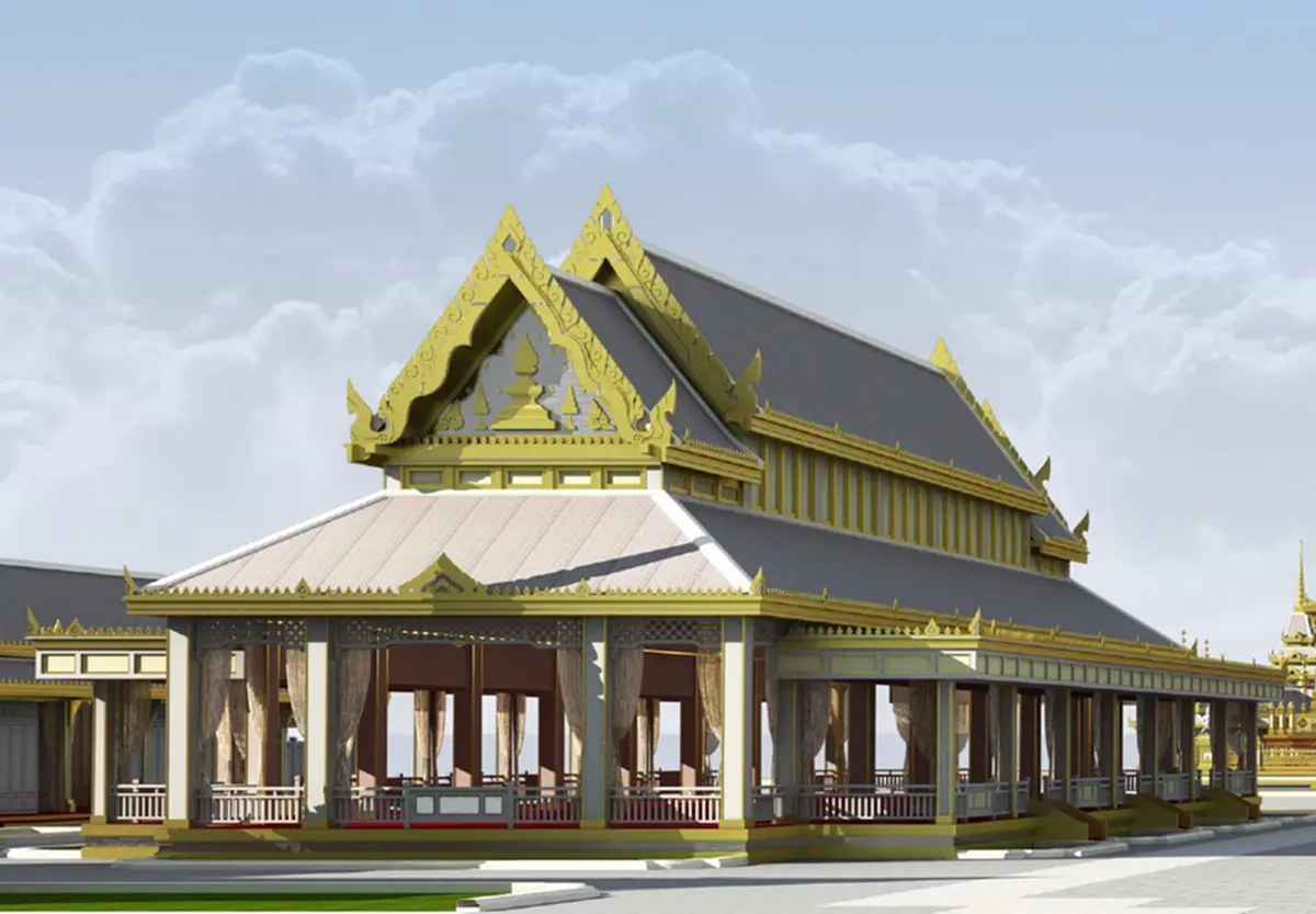 สุดอาลัยพ่อหลวง ร.๙ !! กรมศิลปากร จัดสร้างเครื่องยอดพระเมรุมาศงานพระราชพิธีถวายพระเพลิงพระบรมศพฯ นำตราประจำพระราชวังสวนดุสิตเป็นต้นแบบ