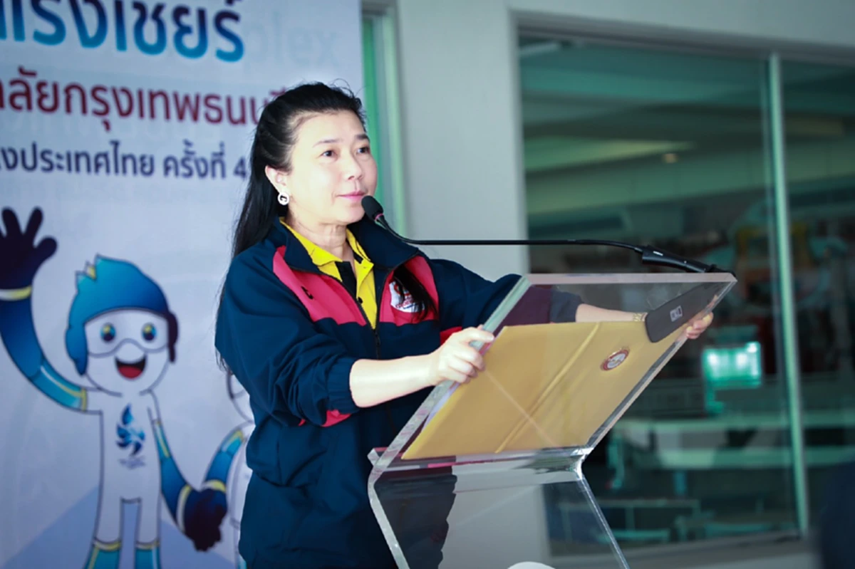 มาน้อย – แต่ร้อยเปอร์เซ็น!! จิ๋ว.. เปิดวงสวิง ควง เซีย... จับล็อค นำทัพกีฬา ม.ศรีปทุม  เปิดแถลงข่าว ชุดลุยศึก “ราชมงคลธัญบุรีเกมส์”