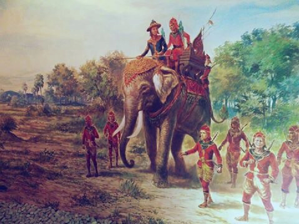 วันกองทัพไทย ย้อนอดีตมหาวีรกรรมสมเด็จพระนเรศวรฯ ทรงทำยุทธหัตถีปราบพระมหาอุปราชา ไล่พม่ากลับประเทศ  ขยายอาณาจักรไทยยิ่งใหญ่ไพศาล