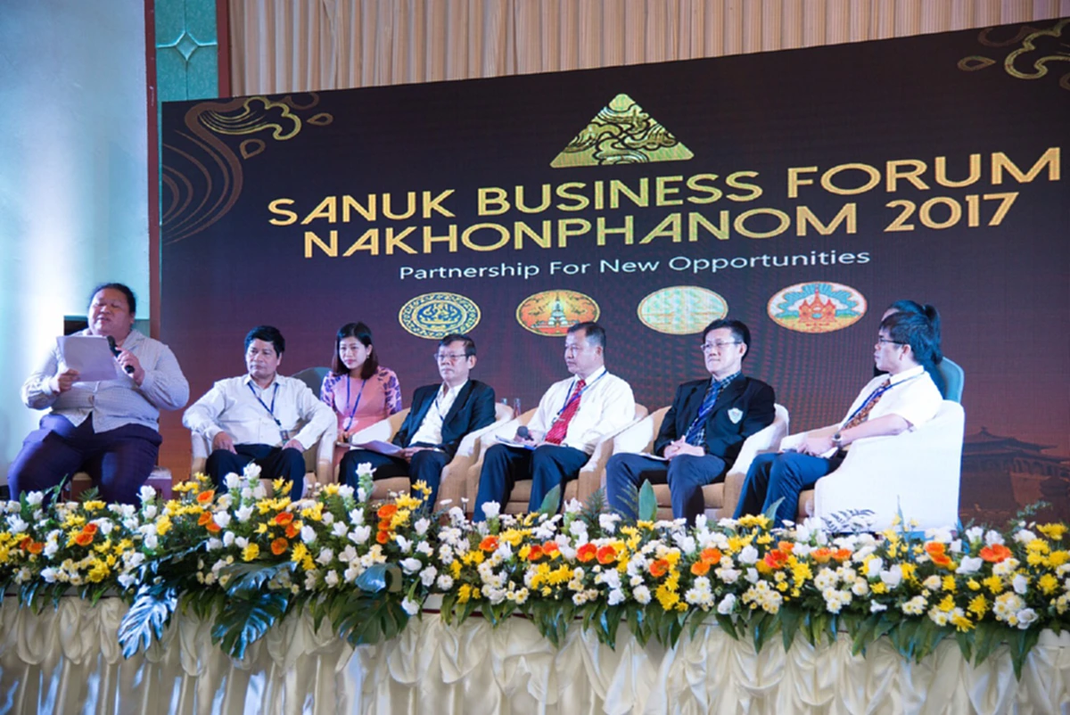 นครพนมเจ้าภาพจัดประชุม 4 ชาติ เชื่อมสัมพันธ์ไทย, ลาว, เวียดนาม, จีน  การประชุมสัมมนา Sanuk Business Forum  NakhonPhanom 2017 (เจอดี - คลิป)