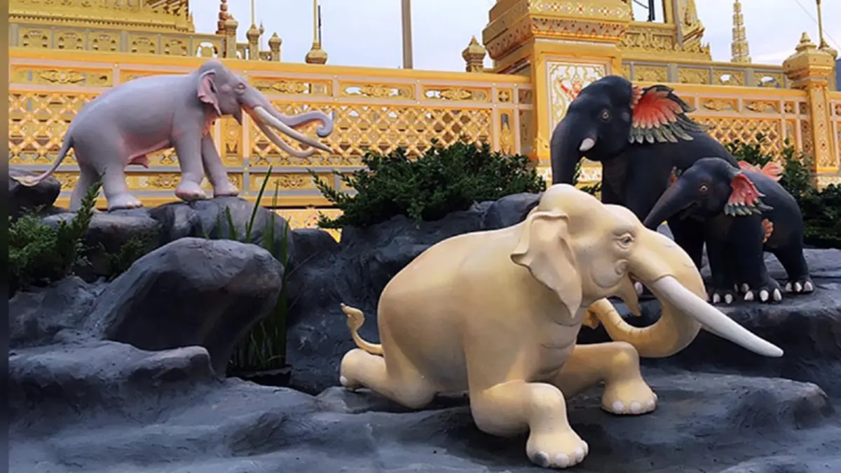 ทำไมจึงต้องจำลองรูปสัตว์ป่าในหิมพานต์ไว้รอบพระเมรุมาศ ร.9? "ป่าหิมพานต์"เป็นไฉน? สัตว์มีรูปลักษณ์อย่างไร?.. ฤาเพราะความเชื่อตามศาสนคติฮินดู