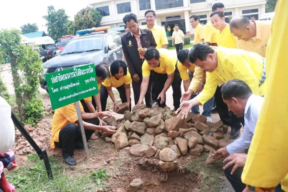 นายสุทธิพงษ์ จุลเจริญ อธิบดีกรมส่งเสริมการปกครองท้องถิ่น เปิดฐานการเรียนรู้ธนาคารน้ำใต้ดิน (Groundwater Bank)