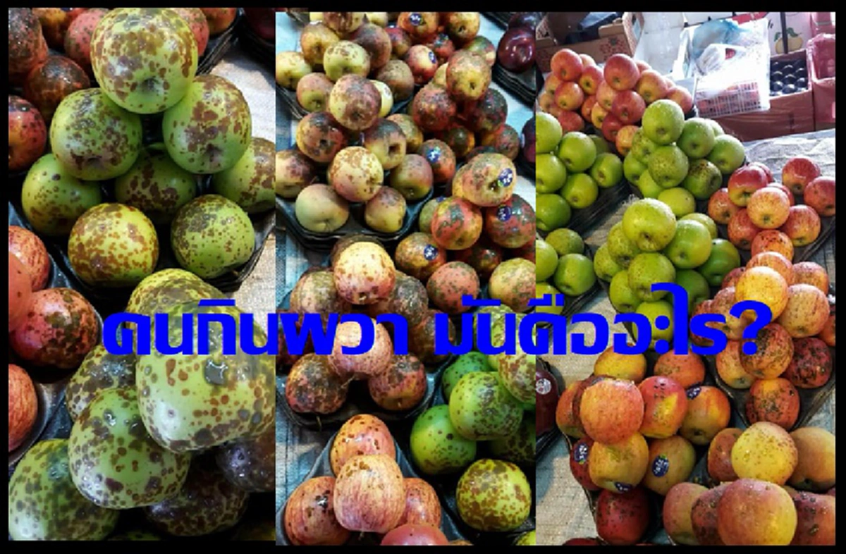 มันคืออะไร??? แม่ค้าผลไม้ถูกแกล้ง ผลไม้เสียหายยกแผง ด้านคนซื้อผวา กลัวอันตรายตกถึงตัว (ภาพ)