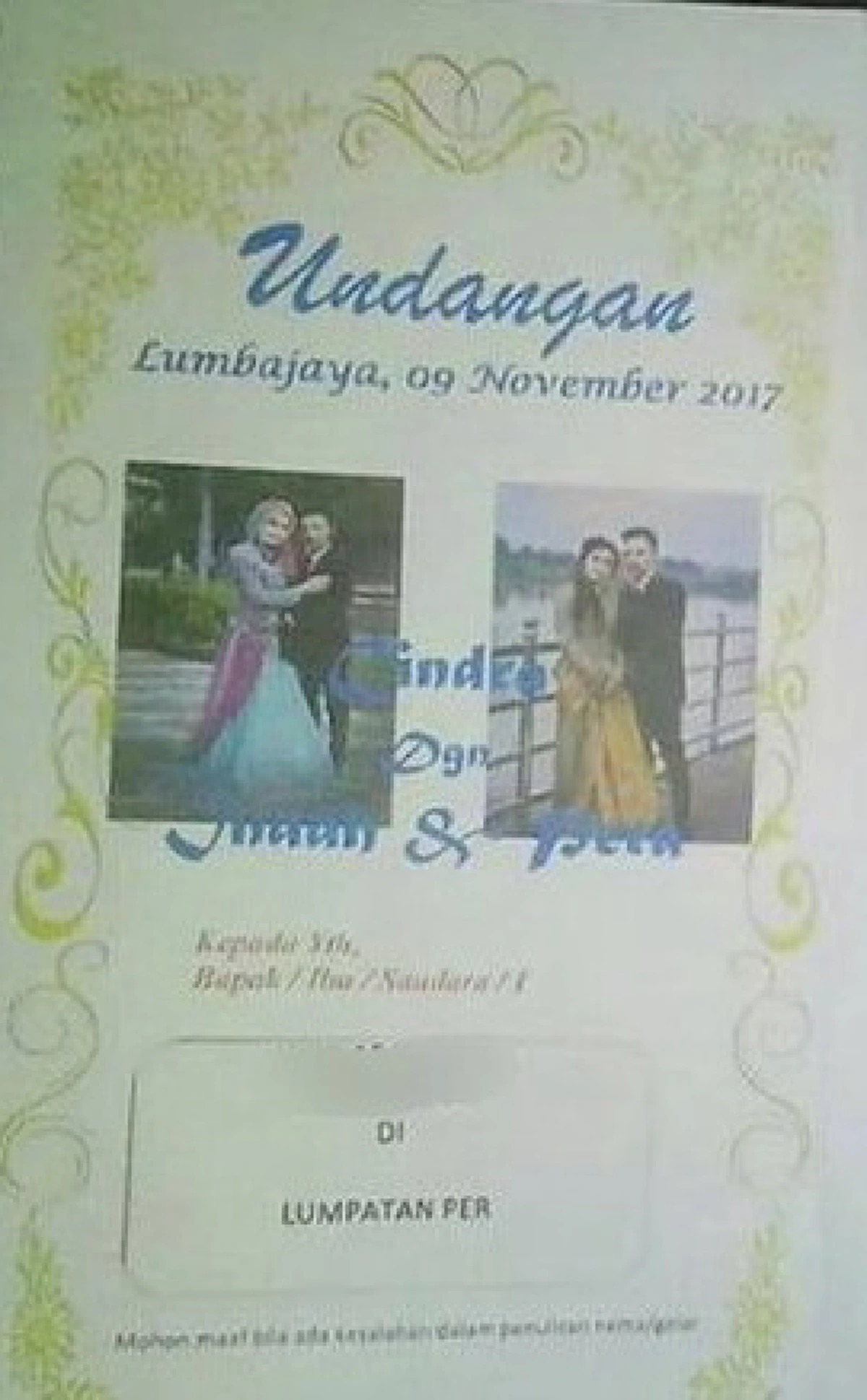 ถึงกับงงเป็นไก่ตาแตก!!!  เมื่อได้รับการ์ดเชิญร่วมงานแต่ง ใบเดียวแต่คนละงาน คนละวัน อึ้งเข้าไปอีกเจ้าบ่าว คนเดียวกัน แต่เจ้าสาวคนละคน