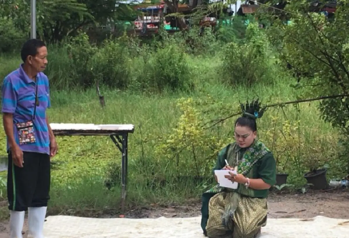 จดให้กับมือ!! "นาคน้อย" รำถวายปู่ ย่า คำชะโนด เผยเลขเด็ด ทำนักเสี่ยงโชคตามหาซื้อกันให้วุ่น
