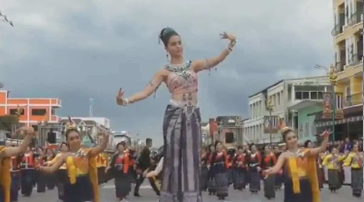 เปิดค่าตัวญาญ่า  อุสรัสยา  งานบวงสรวงพญาศรีสัตตนาคราช