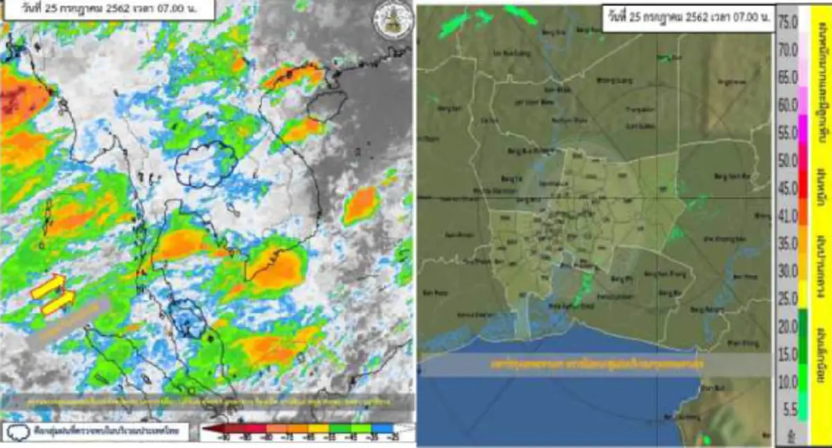 กรมอุตุฯ เตือนฝนถล่ม 46 จังหวัด กทม. 40% เย็นนี้