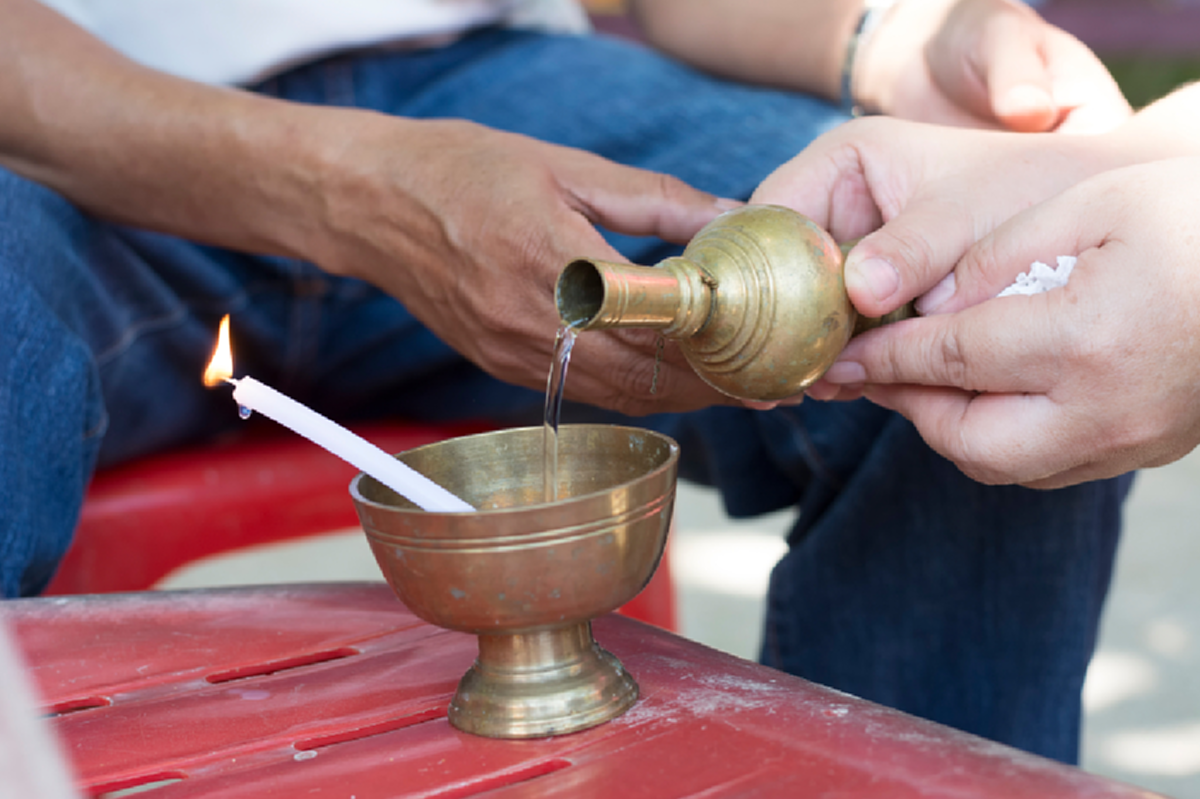กรวดน้ำอุทิศส่วนบุญส่วนกุศล