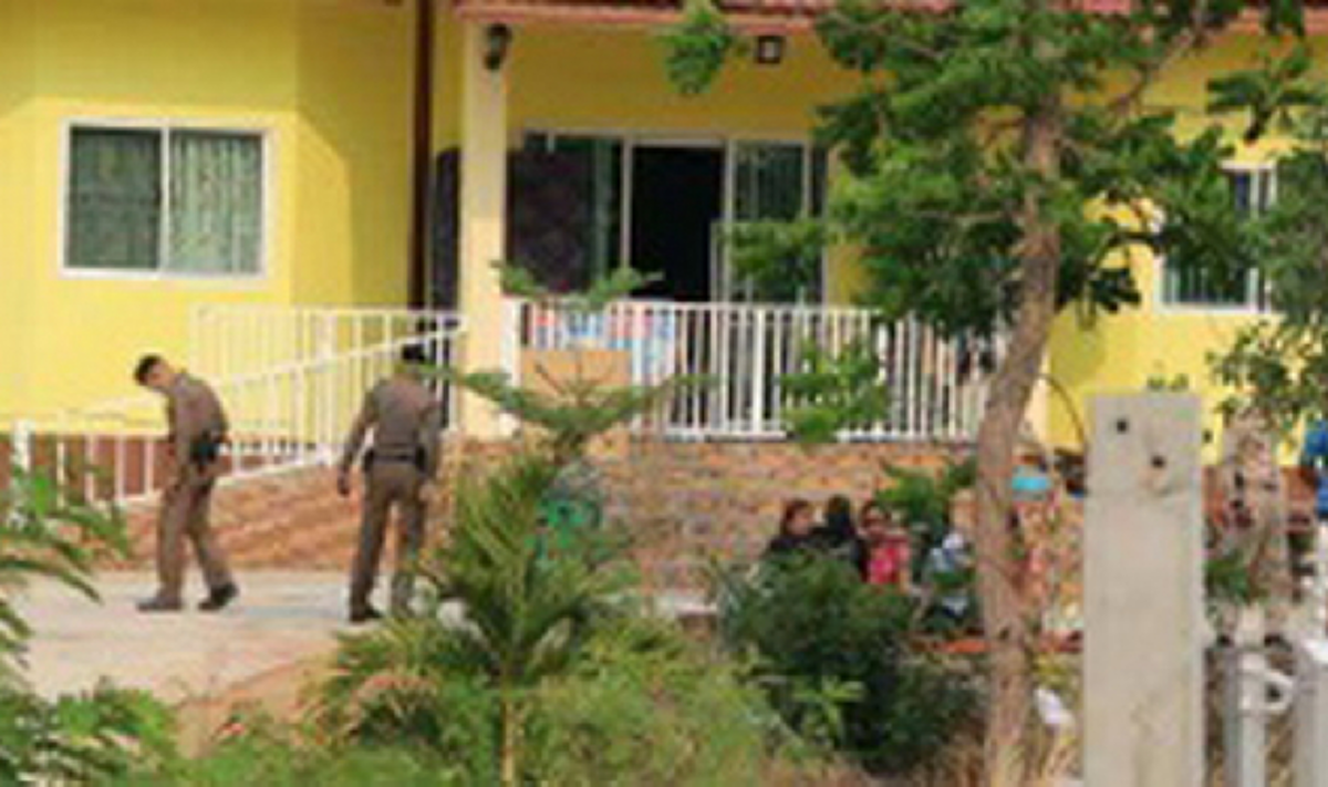 บ้านที่เกิดเหตุ ครูไลฟ์สดยิงตัวเองเสียชีวิต